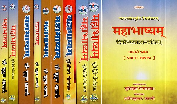 महाभाष्यम्: Mahabhashya With Explanation In Hindi  (Set of 10 Books)