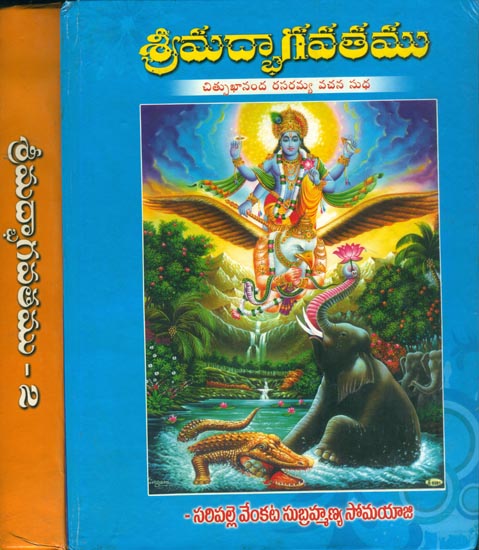 శ్రీమద్ భాగవతము: Shrimad Bhagavatam in Telugu (Set of 2 Volumes)
