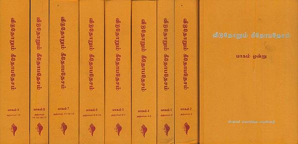 வீடுதோறும் கீதோபதேசம்: Veedu Thorum Geethopadesham in Tamil (Set of 9 Volumes)