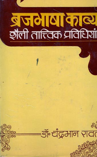 ब्रजभाषा काव्य शैली तात्विक प्रविधियां: Brajbhasha Poetic Style Elemental Techniques (old and rare book)