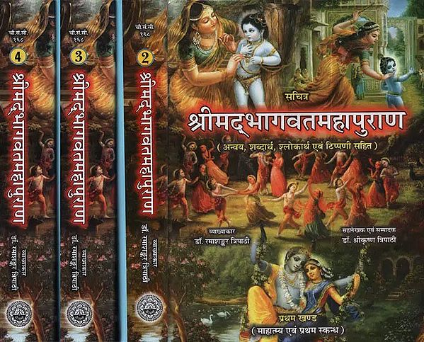 श्रीमद्भागवतमहापुराण- Shrimad Bhagawat Mahapurana (Set of 4 Volumes)
