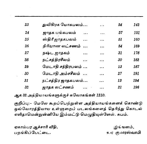 The Essence of Hora (Tamil)  Exotic India Art