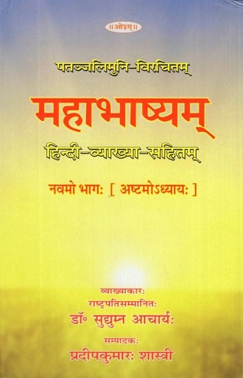 महाभाष्यम्- Mahabhashya With Explanation In Hindi (Part-9)
