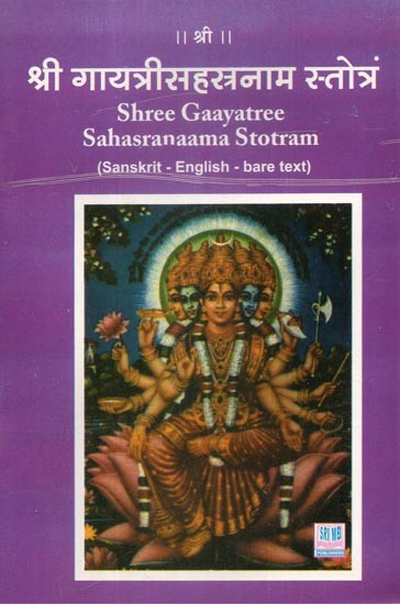 श्री गायत्रीसहस्रनाम स्तोत्रं - Shree Gaayatree Sahasranaama Stotram