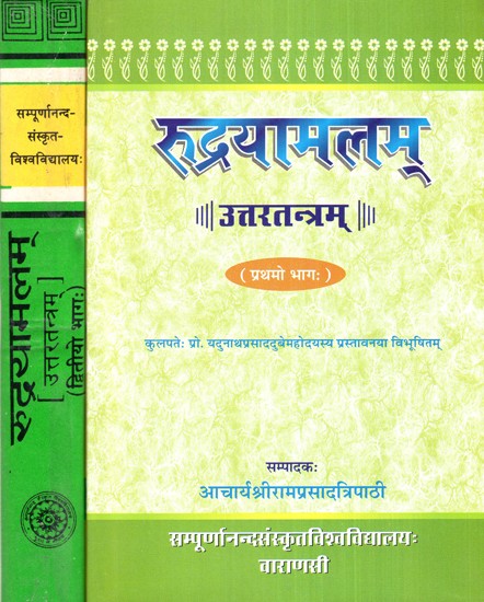 रुद्रयामलम्, उत्तरतन्त्रम्- Rudrayamalam, Uttartantram (Set of 2 Volumes) (An Old and Rare Book)