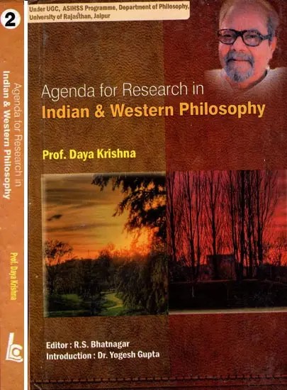 Agenda for Research in Indian & Western Philosophy (Set of 2 Volumes)