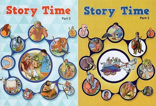 Story Time - Illustrated Moral Stories for Children (Set of 2 Volumes)