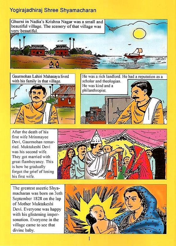 Griheer Bhagoban Yogirajadhiraj Shree Shree Shyamacharan Lahiri (Graphic  Novel) | Exotic India Art