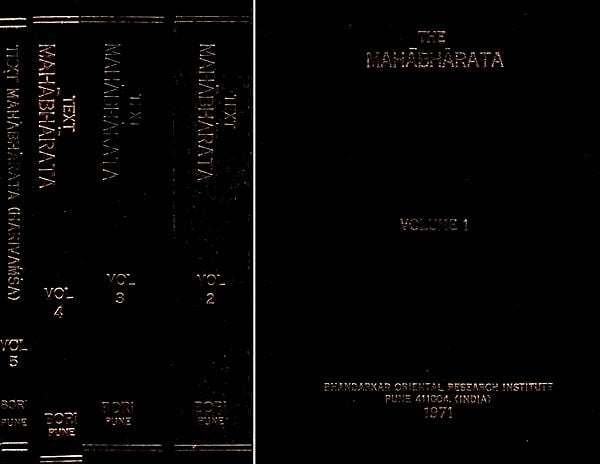 The Mahabharata- Text As Constituted in Its Critical Edition (An Old and Rare Book in Set of 5 Volumes)