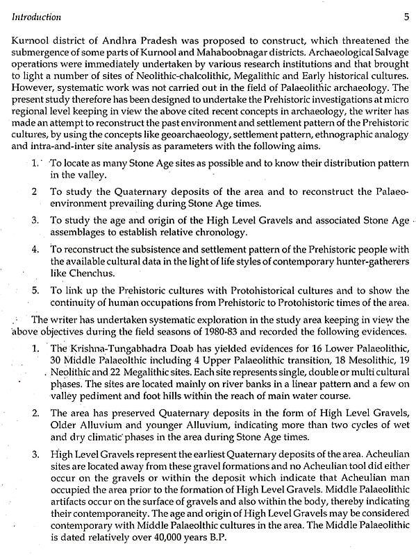 Prehistoric Environment and Archaeology of the Krishna- Tungabhadra ...