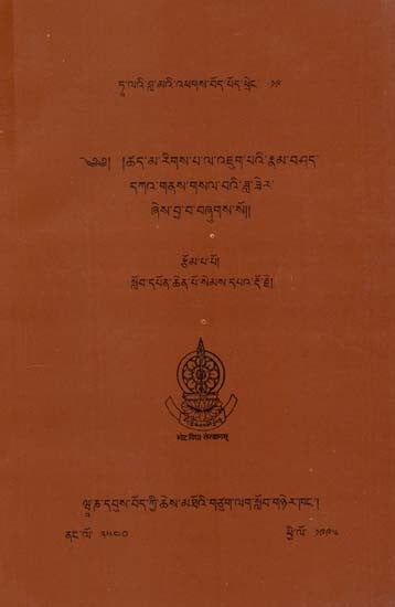 Commentary of Nyayapravesa: Tse-ma Rigs-pa la 'Jug-pa' I rNam-bSad dKah gNas gSal ba'I zla zer (An Old and Rare Book)