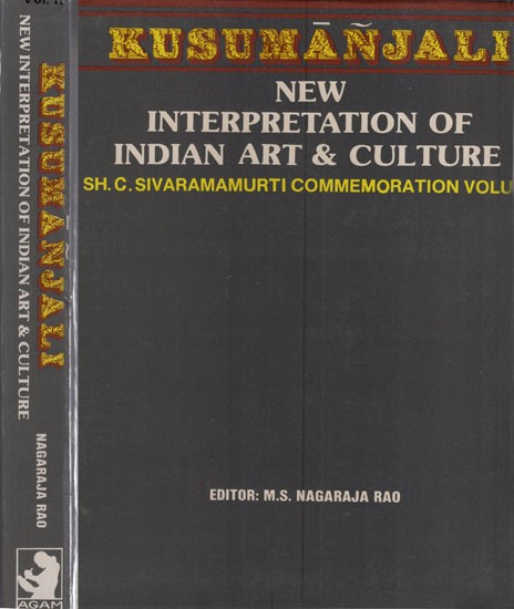 Kusumanjali- New Interpretation of Indian Art & Culture in Set of 2 Volumes (An Old & Rare Book)