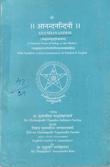 आनन्दनन्दिनी: Anandanandini (A Sanskrit Poem of Eulogy to the Mother)