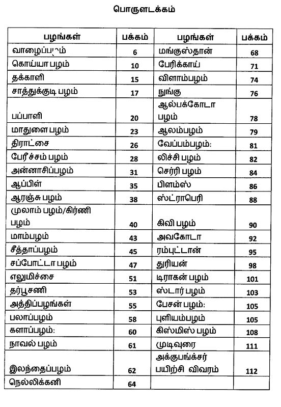 பழங்களும் பயன்களும் Fruits and Benefits (Tamil) Exotic India Art