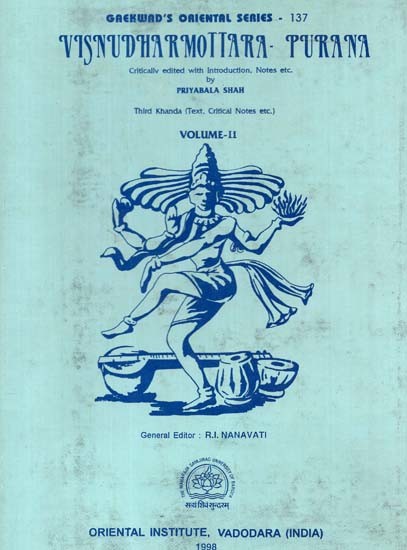 Visnudharmottara Purana: A Critical Edition (Third Khanda Vol-II An Old and Rare Book)