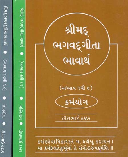 શ્રીમદ્ ભગવદ્ગીતાભાવાર્થ: Srimad Bhagvad Geeta - Chapter: 1 to 18 (Karma Yoga, Bhakti Yoga, Jnana Yoga In Gujarati in Set of 3 Volumes)