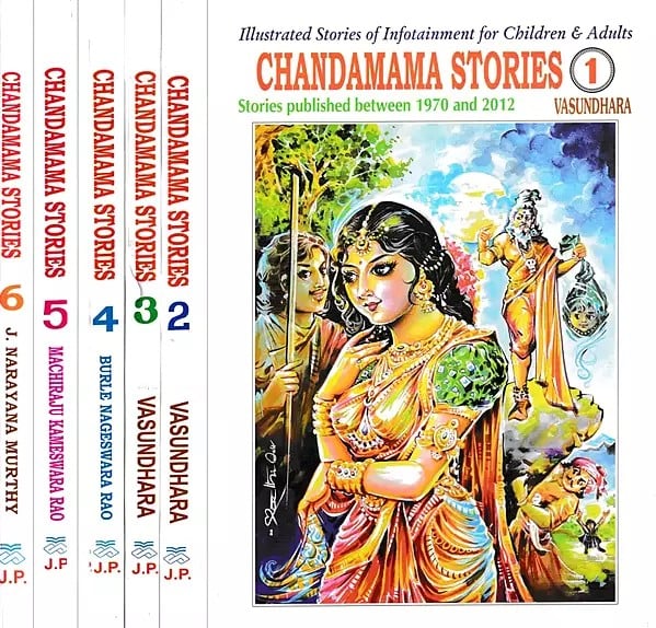 Chandamama Stories: Illustrated Stories of Infotainment for Children & Adults (Set of 6 Volumes)