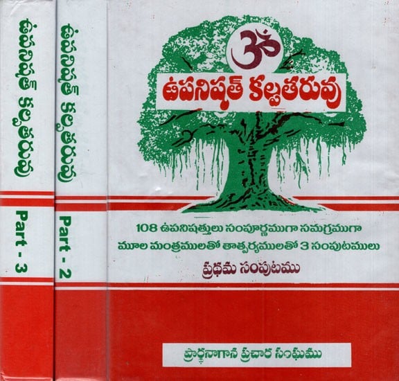 ఉపనిషత్ కల్పతరువు: Upanishad Kalpataru- 108 Upanishads Complete with Root Mantras with Meanings (Set of 3 Volumes in Telugu)