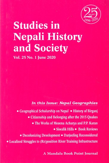 Studies in Nepali History and Society (Vol. 25 No. 1 June 2020)