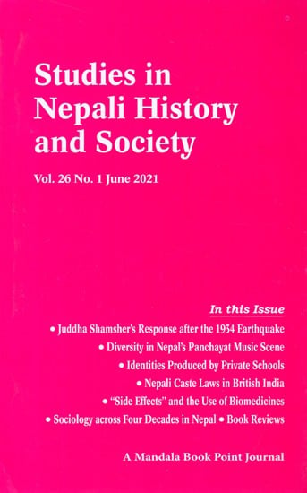 Studies in Nepali History and Society (Vol. 26 No. 1 June 2021)