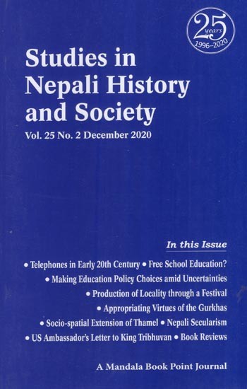 Studies in  Nepali History and Society  Vol. 25 No. 2 December 2020