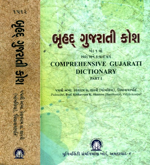 બૃહદ્ ગુજરાતી કોશ- Comprehensive Gujarati Dictionary: Gujarati (Set of 2 Volumes)