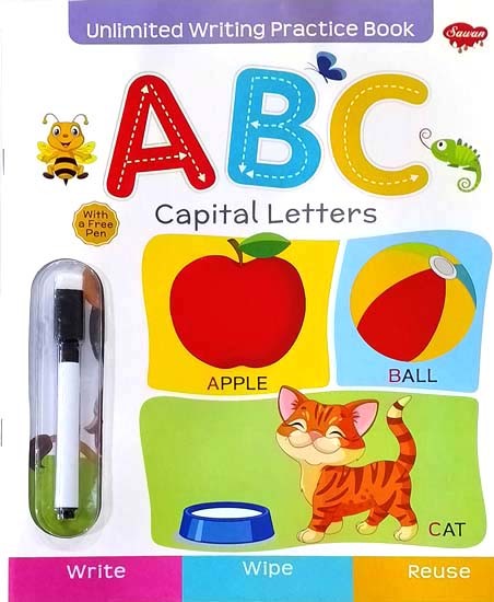 A B C- Capital Letters (Unlimited Writing Practice)