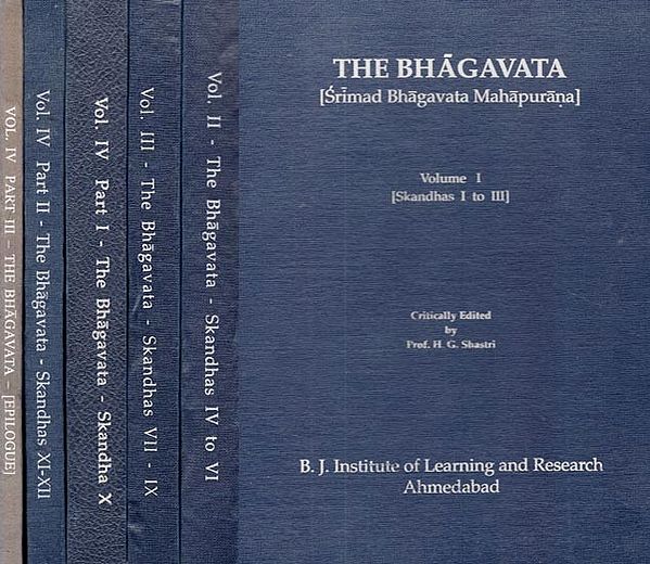 Srimad Bhagavata Mahapurana- Purana Critical Edition (Set of 6 Volumes) An Old and Rare Book