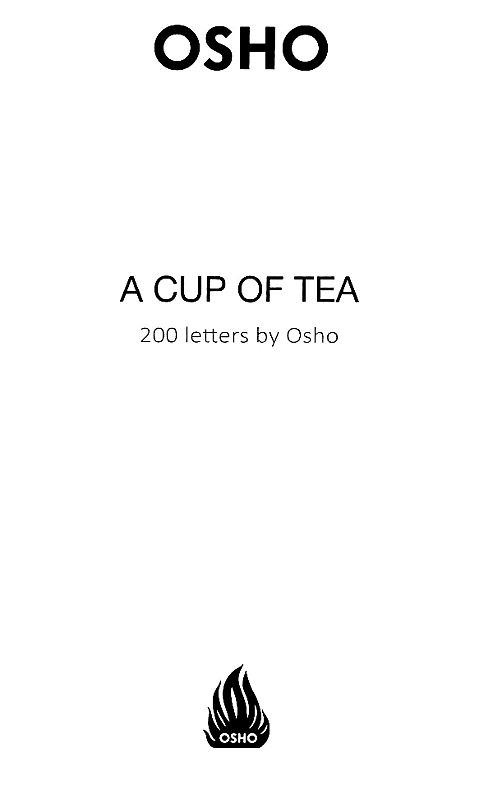 A Cup of Tea- 200 Letters written by Osho | Exotic India Art