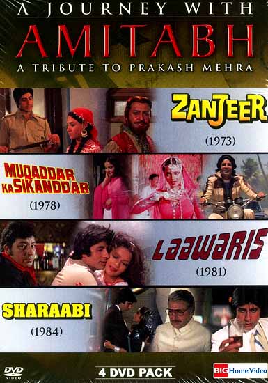 A Journey With Amitabh (A Tribute To Prakash Mehra) (4 Movies DVD Pack with English Subtitles)
