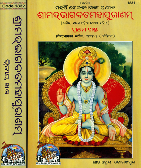 ଶ୍ରୀମଦଭାଗବଡ଼  ମହାପୁରନମ୍: Srimad Bhagavat Mahapurana in Oriya (Set of 2 Volumes)