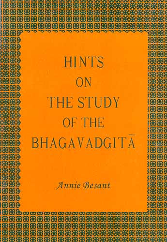 HINTS ON THE STUDY OF THE BHAGAVADGITA