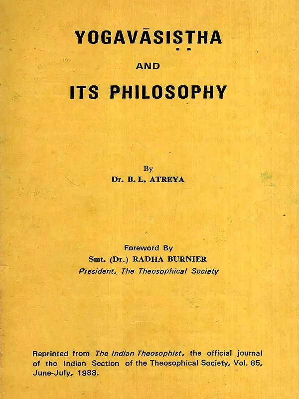 Yogavasistha and its Philosophy