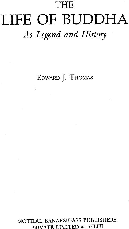 The Life of Buddha As Legend and History | Exotic India Art