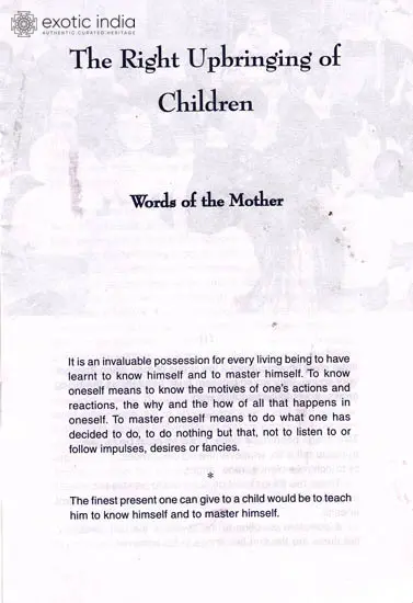 The Right Upbringing of Children