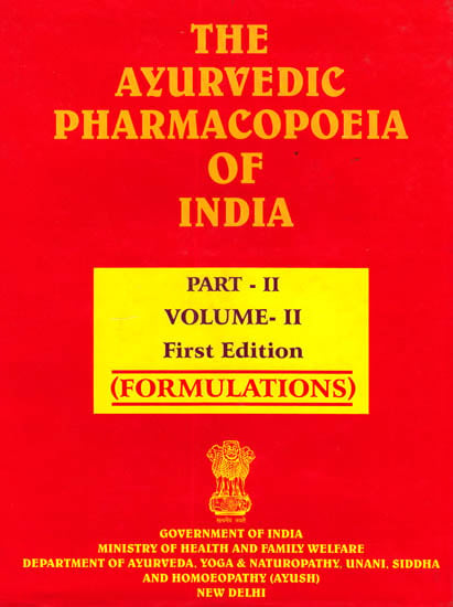 The Ayurvedic Pharmacopoeia of India (Part-II, Volume-II) Formulations