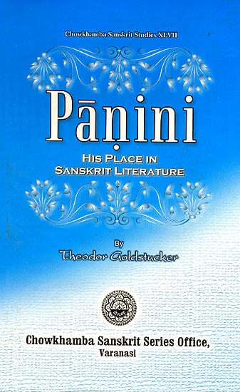 Panini His Place in Sanskrit Literature