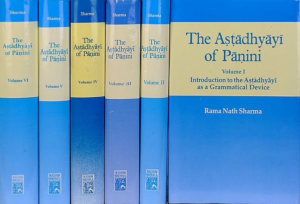 The Astadhyayi of Panini (Set of Six Volumes) (Transliteration and English Translation) (old and rare book)