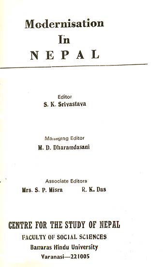 Modernisation in Nepal (A Rare Book - Slightly Pinholed)