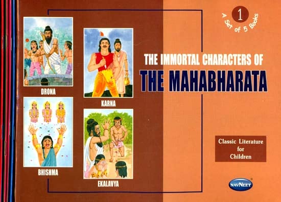 The Immortal Characters of The Mahabharata (Classic Literature For Children) (Set of 5 Books)