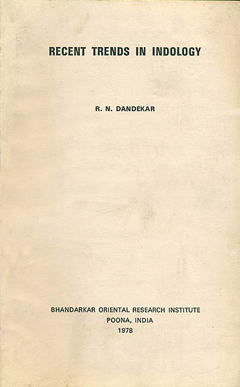 Recent Trends in Indology (An Old and Rare Book)