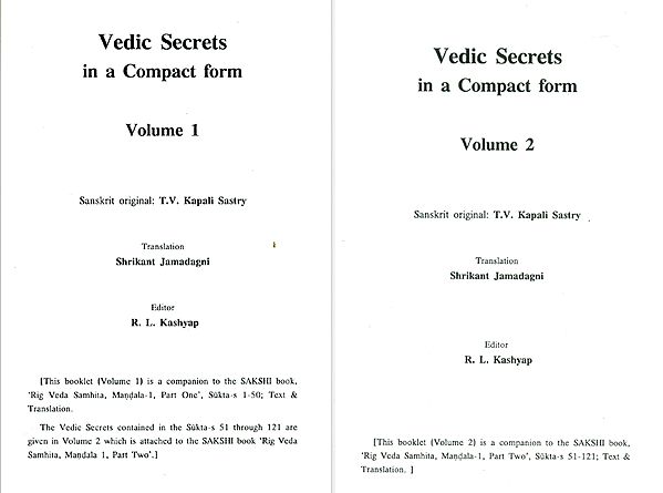 Vedic Secrets in A Compact Form (Set of 2 Volumes)