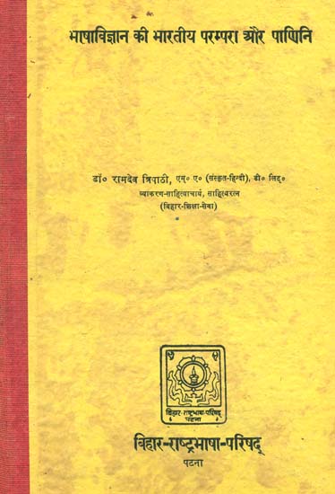 भाषाविज्ञान की भारतीय परम्परा और पाणिनि: Panini and the Science of Language in Indian Tradition (An Old and Rare Book)