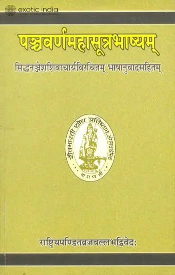 पञ्चवर्णमहासूत्रभाष्यम्: Panchavarna Mahasutra Bhashyam