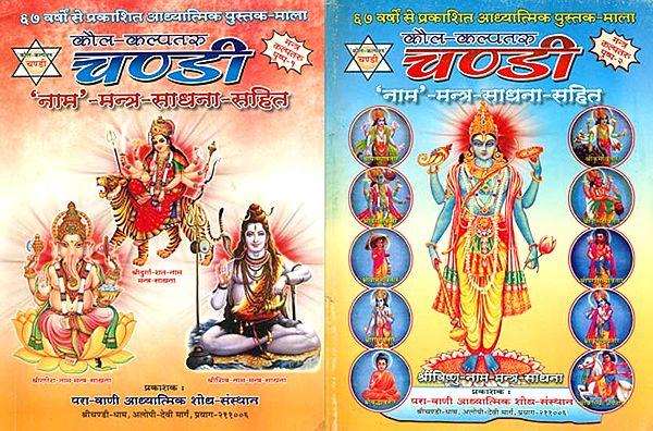 कौल कल्पतरु चण्डी 'नाम' - मन्त्र साधना सहित: Kaula Kalpataru Chandi  (Set of 2 Volumes)