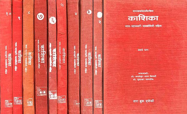 काशिका: Kashika - A Commentary on Panini's Grammar (Set of 10 Volumes)(An old Book)