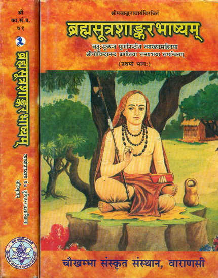 ब्रह्मसूत्रशाङ्करभाष्यम्: Brahma Sutra Shankar Bhashya with Ratna Prabha and Purnanandi (Set of 2 Volumes)