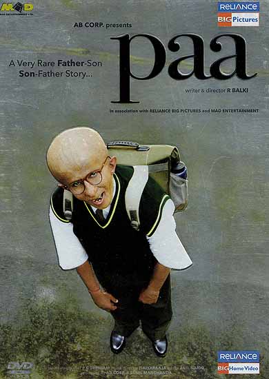 Paa (A Very Rare Father-Son Son-Father Story, Perhaps Amitabh Bachchan's Finest Ever Performance as a Thirteen Year Old Boy Suffering from a Rare Genetic Effect) (Hindi Film DVD with English Subtitles)