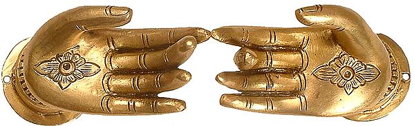 A Pair of Lotus Hands (Door Handles)