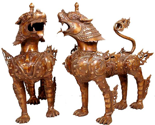 Antiquated Nepalese Lions
